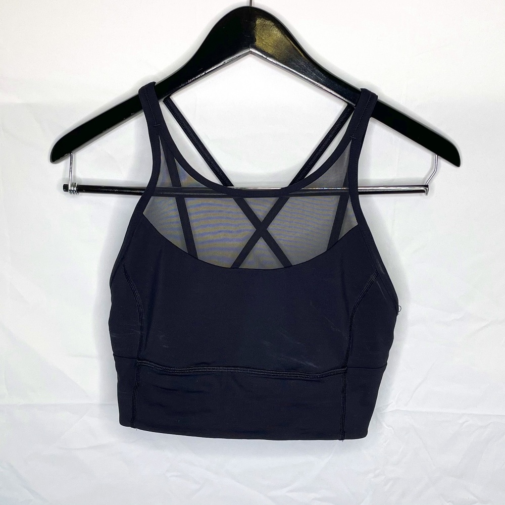 Lululemon Crop Sports Bra Black Size 6